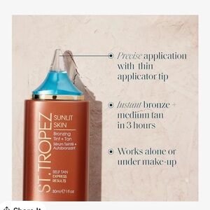 St Tropez Sunlit Skin Bronzing Tint and Self Tan Serum